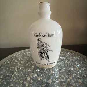 Empty Gekkeikan sake bottle Vintage Japanese the sake of the samurai 700ml 8”